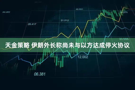 天金策略 伊朗外长称尚未与以方达成停火协议